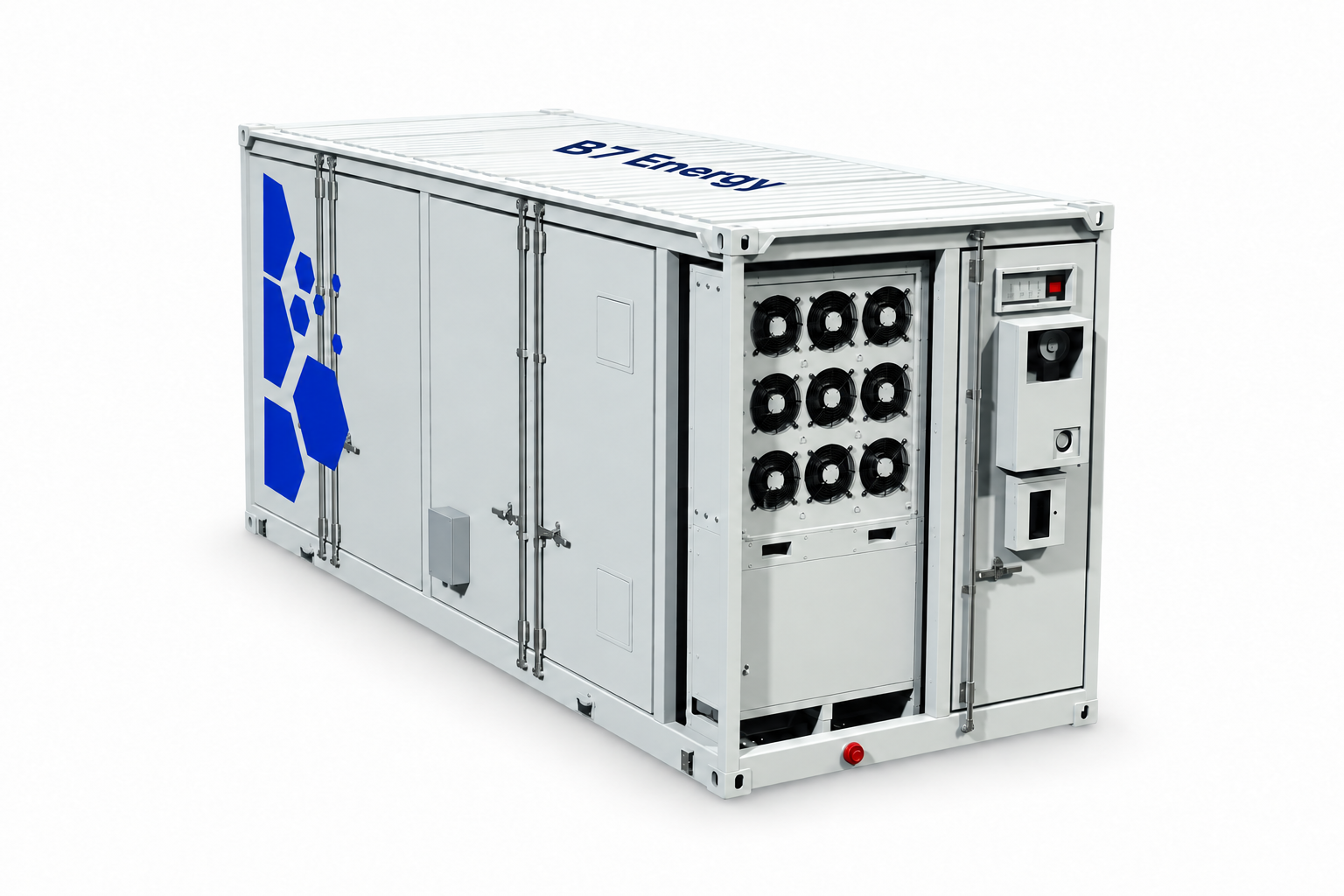 B7 Energy Titan energy storage system, branded product illustration